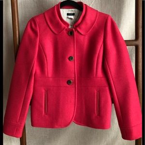 J.Crew Wool Jacket size 6 pink